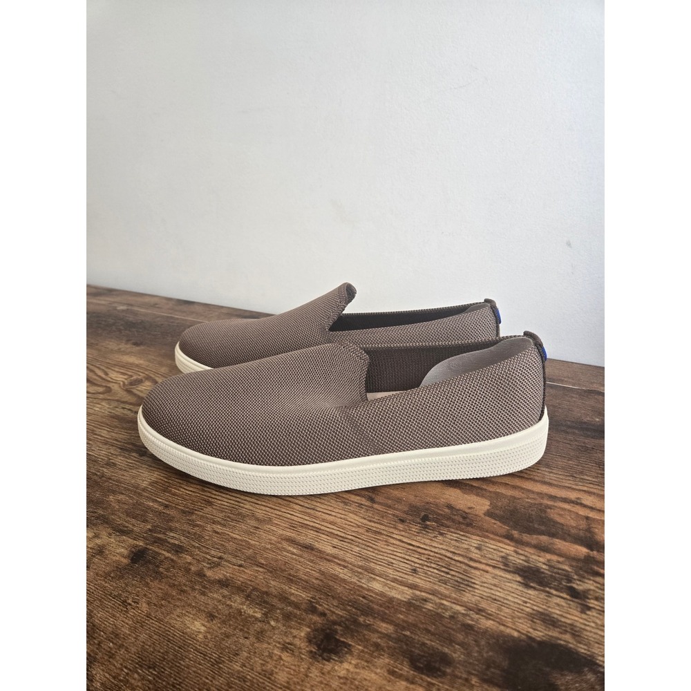 Rothy's The RS01 Sneaker Mocha Brown Knit Slip On Mens 10.5 Low Top Casual Shoes